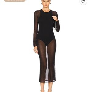 IRO Black Sheer dress